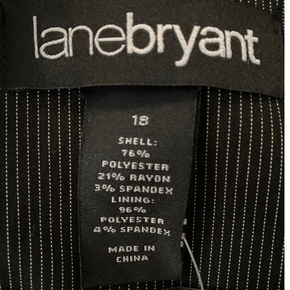 Lane Bryant Women Size 18 NWT Blazer Jacket Pinstripe - Picture 4 of 9